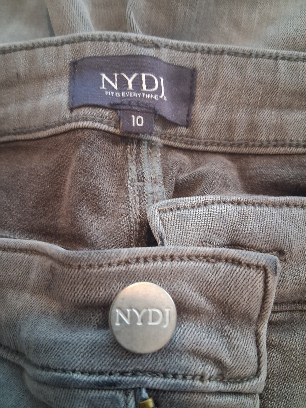 NYDJ Stella Relaxed Lyft Tuck Ankle Jeans In Gray - Picture 7 of 7